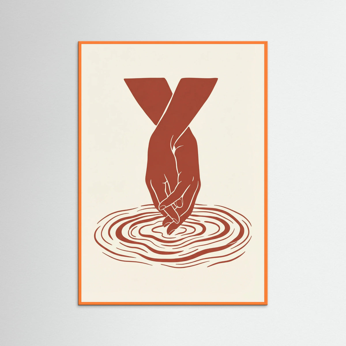 Orange Wood Deep Embrace