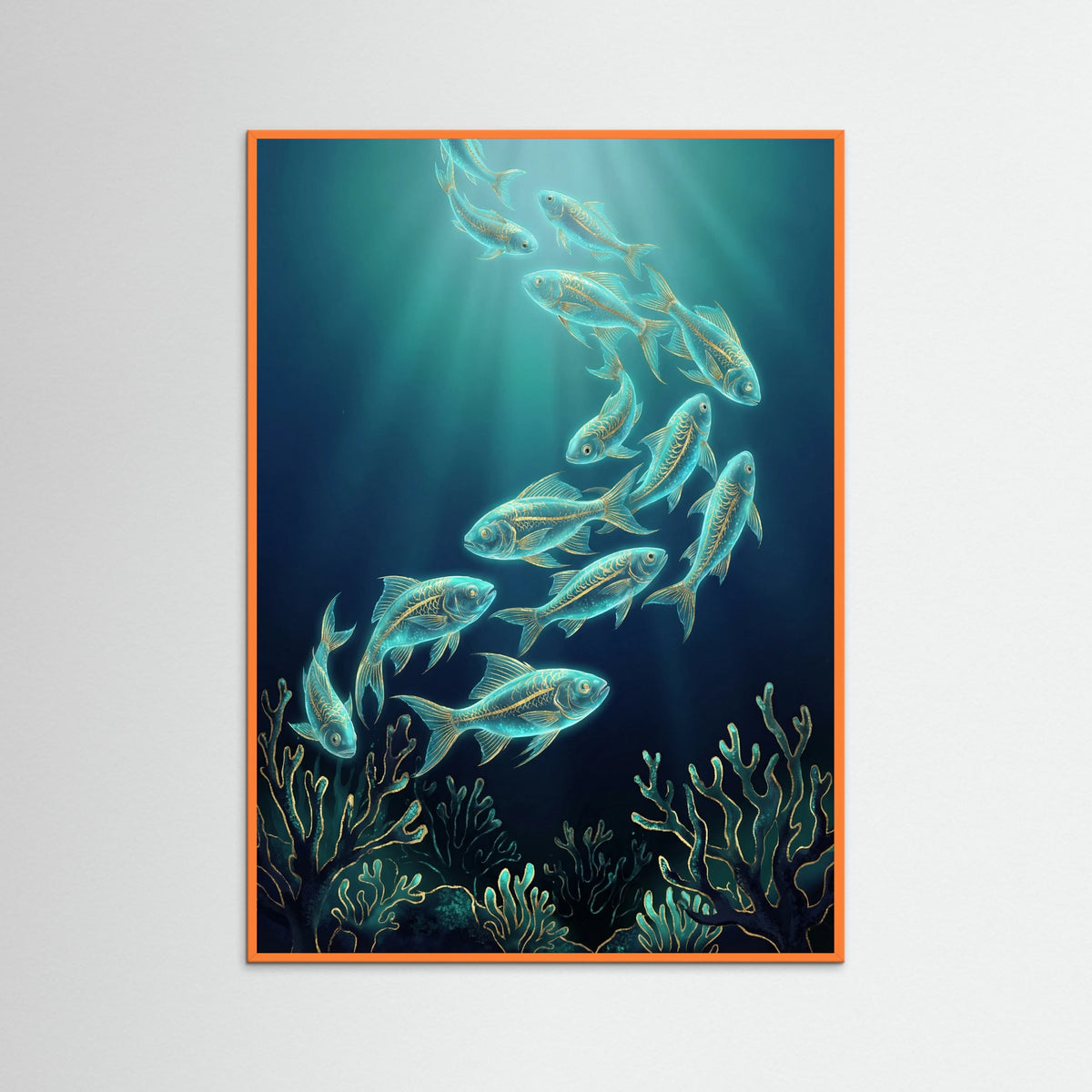 Orange Wood Deep Sea Luminescence