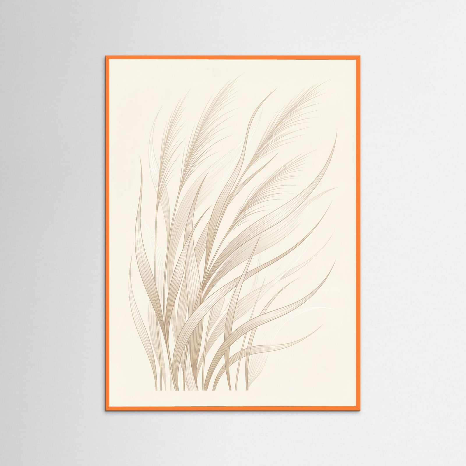 Orange Wood Delicate Folds