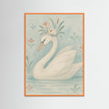 Orange Wood Delicate Swan