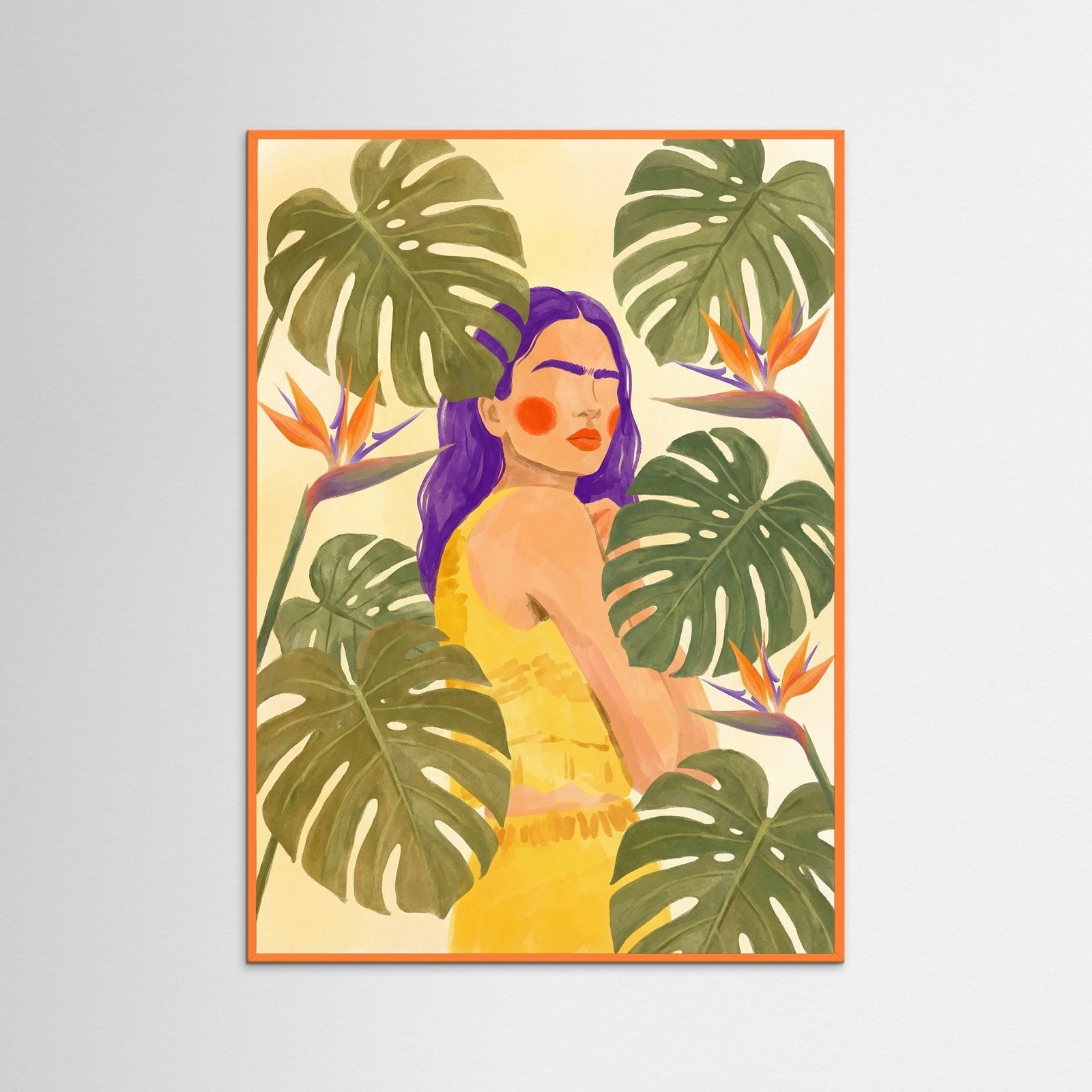 Orange Wood Desert Bloom