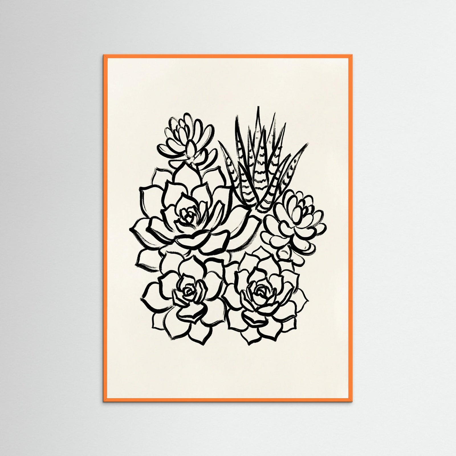 Orange Wood Desert Bloom