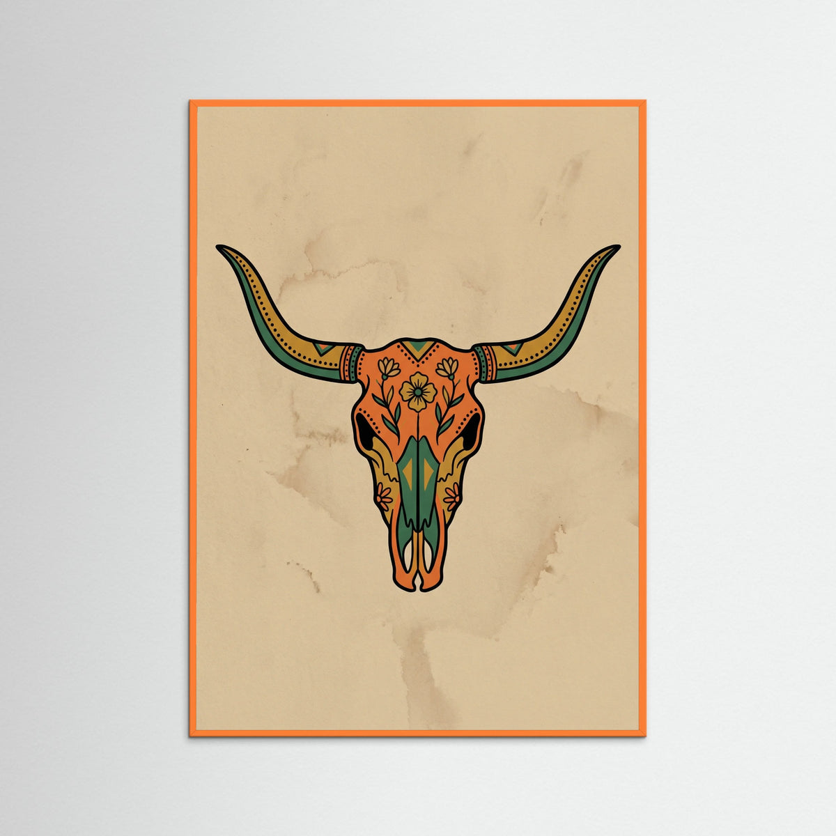 Orange Wood Desert Boot