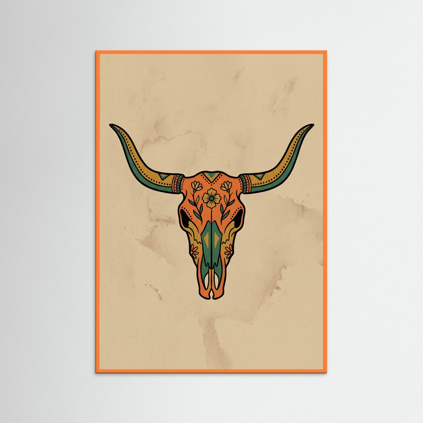 Orange Wood Desert Boot