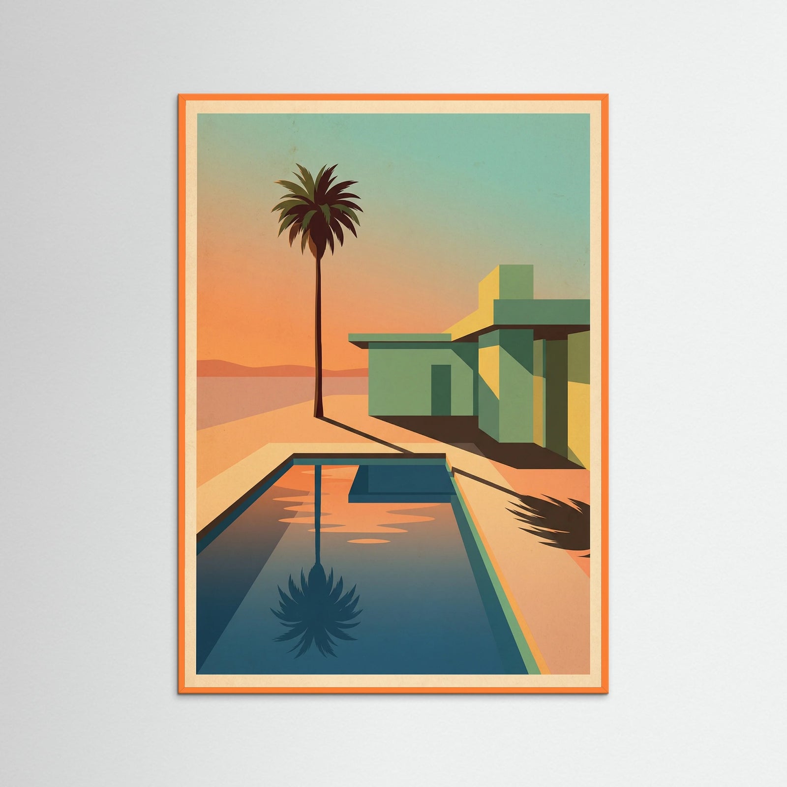 Orange Wood Desert Modern Home