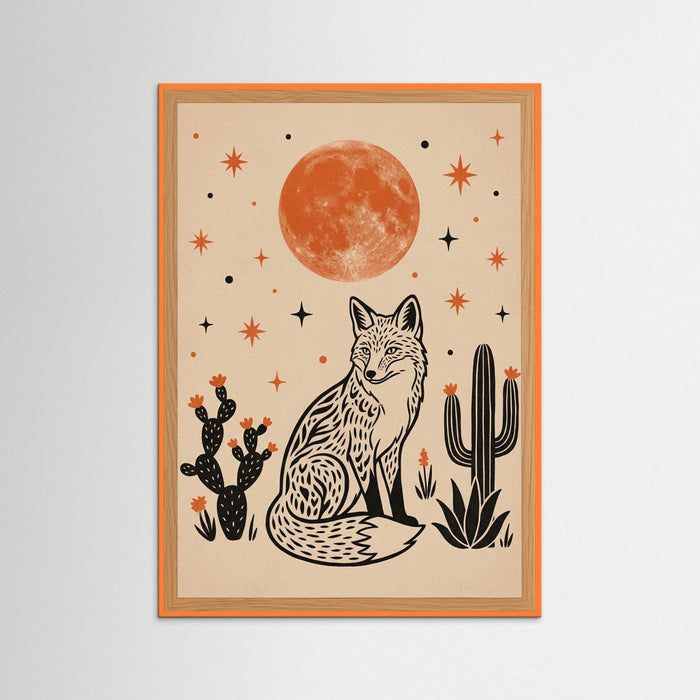 Orange Wood Desert Night Sentinel