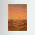 Orange Wood Desert Silence