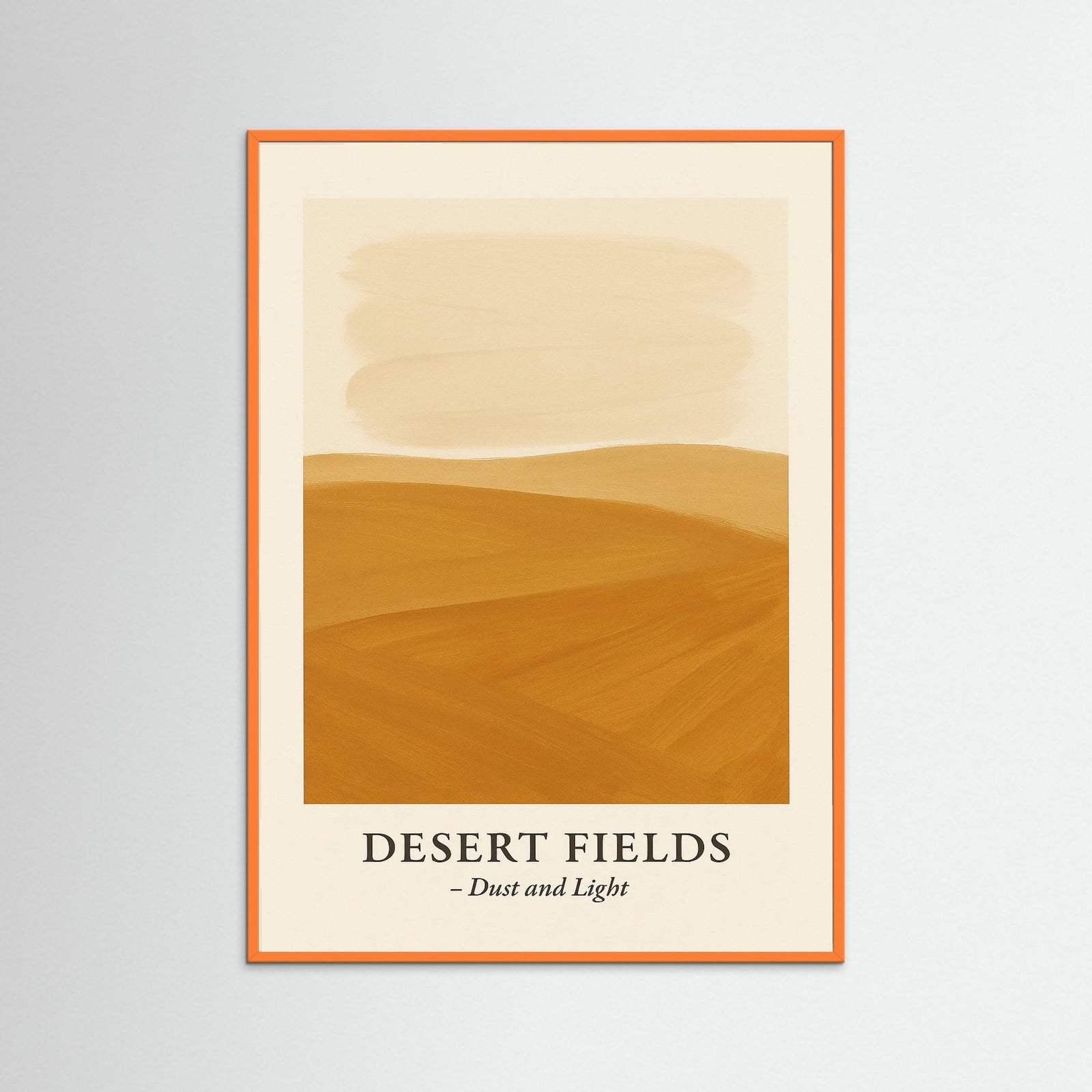 Orange Wood Desert fields