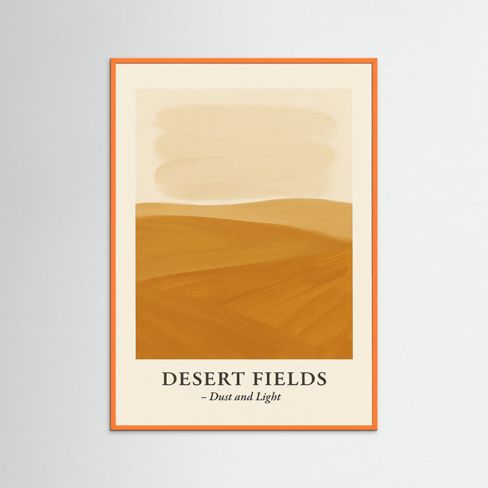Orange Wood Desert fields
