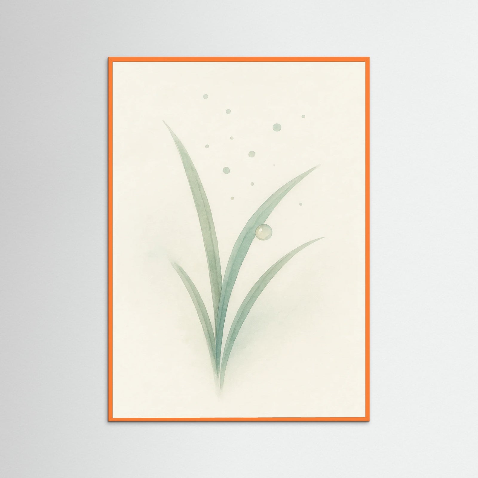 Orange Wood Dewy Morning