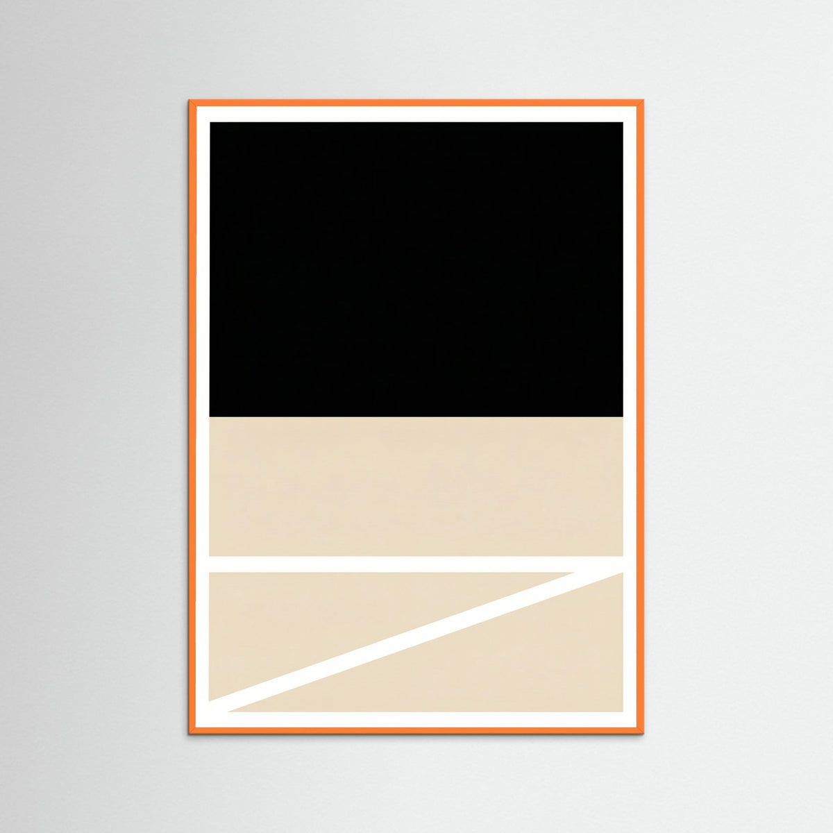 Orange Wood Diagonal Balance