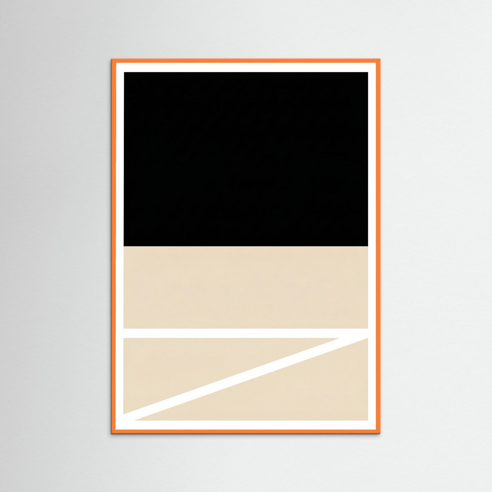 Orange Wood Diagonal Balance