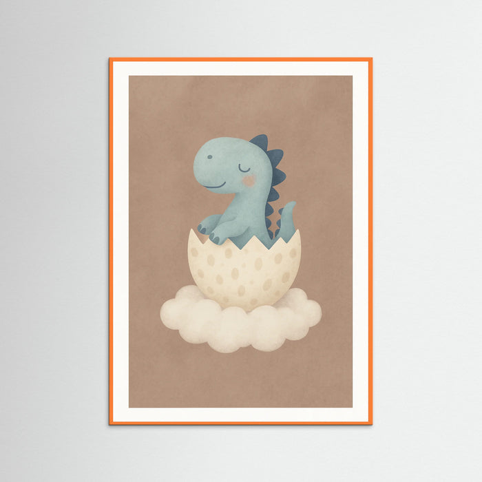Orange Wood Dinosaur Hatchling