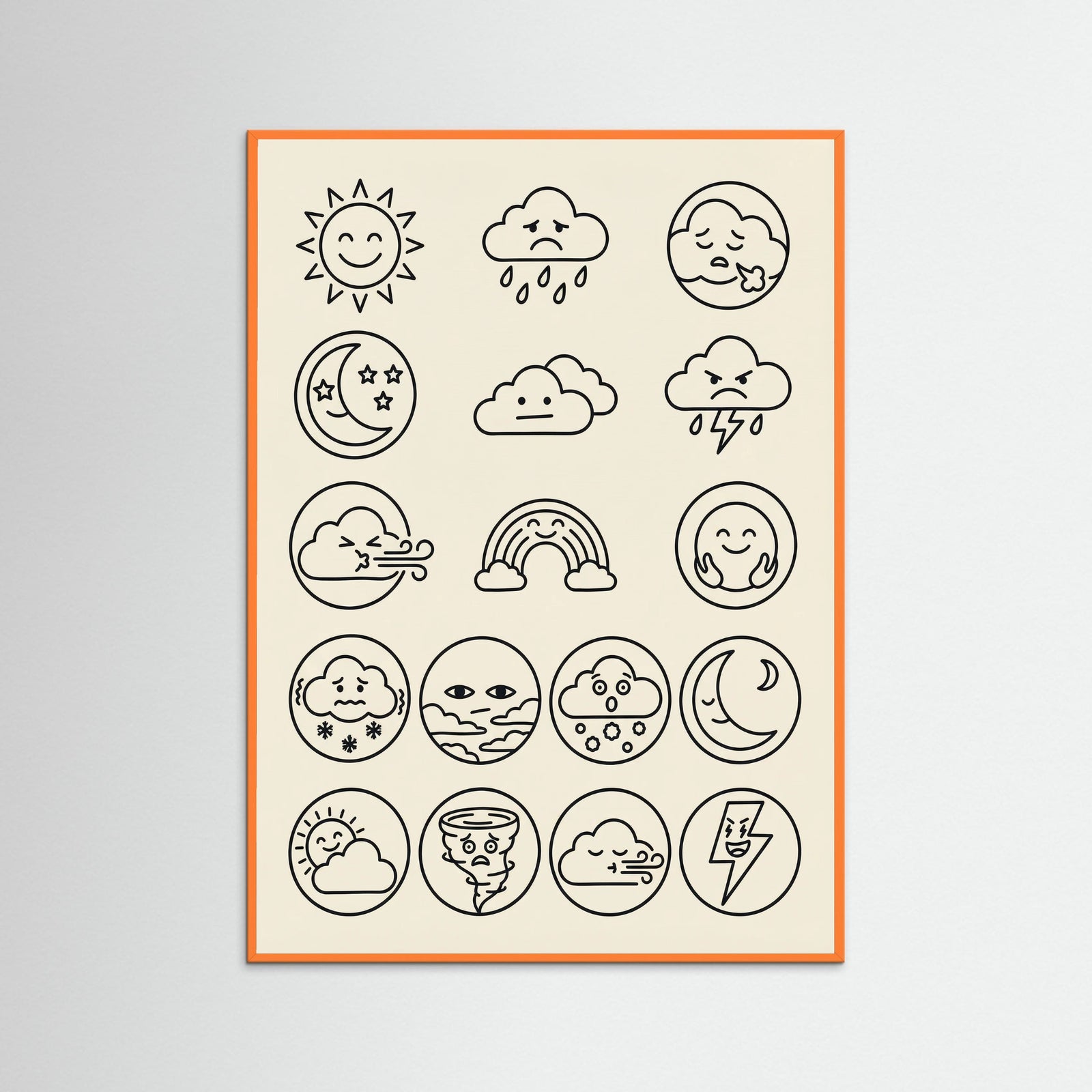 Orange Wood Diverse Moods