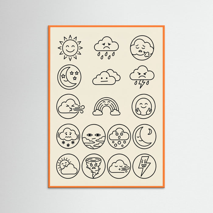Orange Wood Diverse Moods