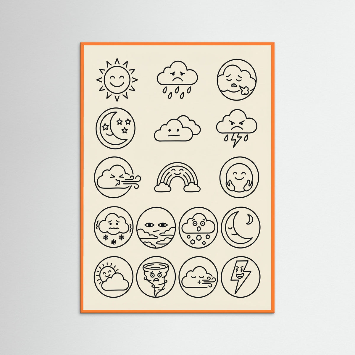 Orange Wood Diverse Moods