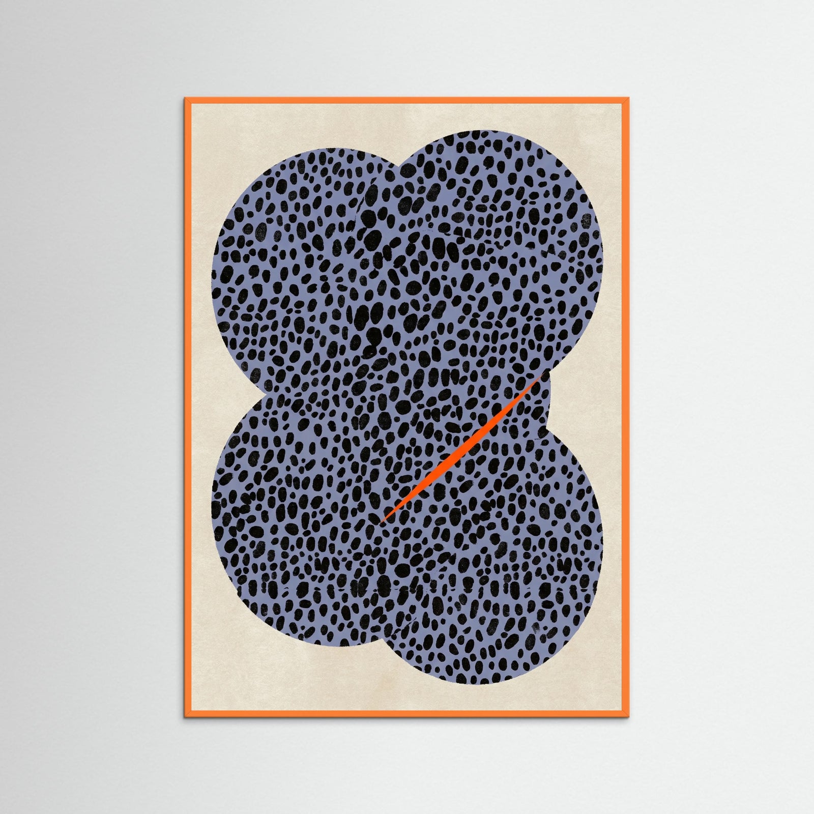 Orange Wood Dotted Serpentine