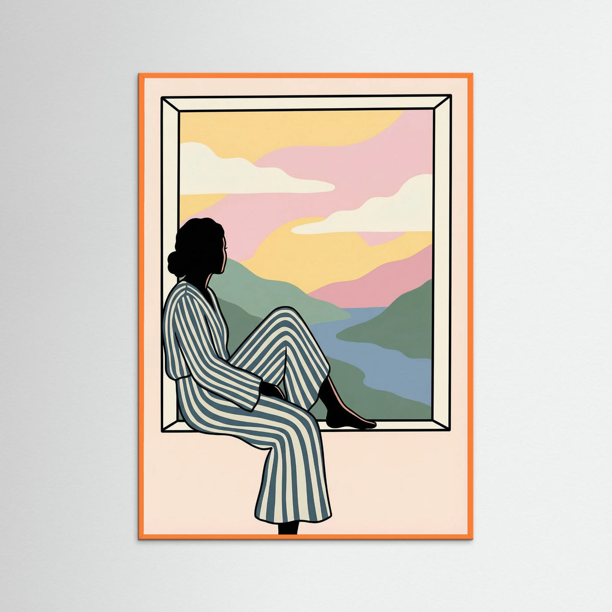 Orange Wood Dreamy Repose