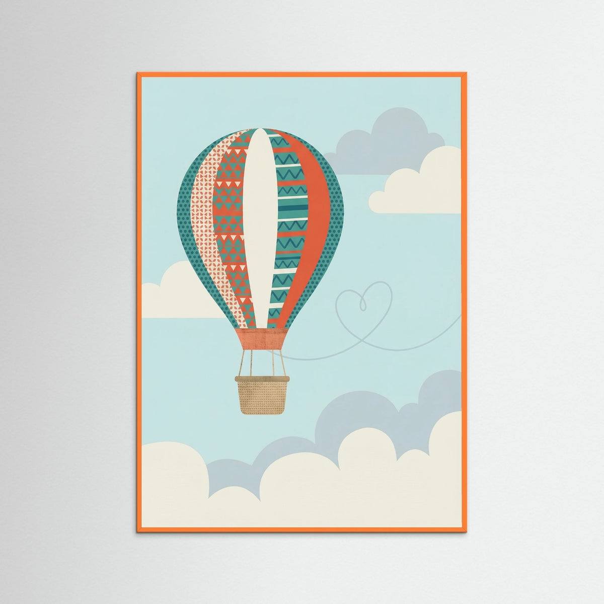 Orange Wood Dreamy Sky Flight