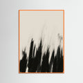Orange Wood Dynamic Brushstrokes