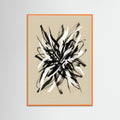Orange Wood Dynamic Brushwork