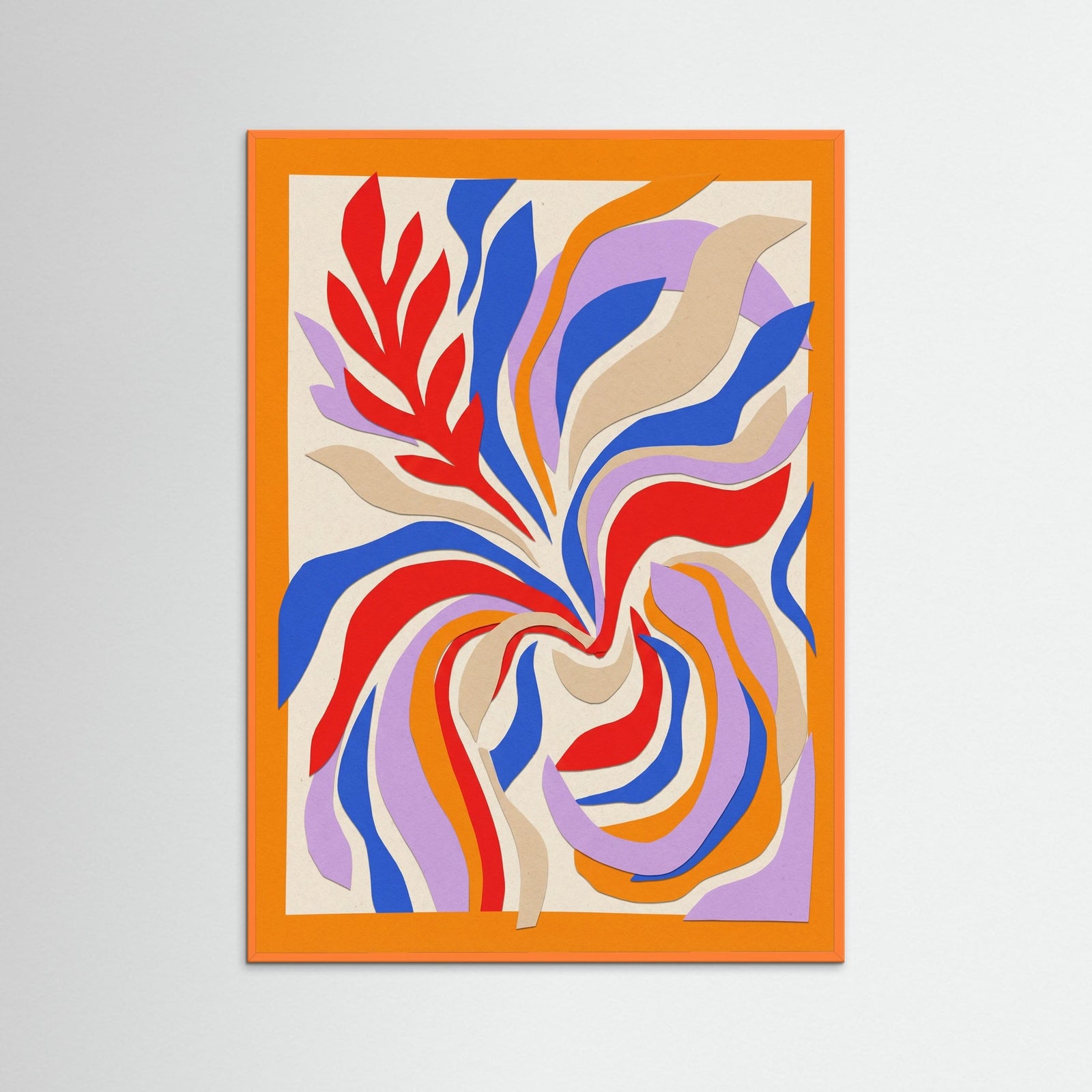 Orange Wood Dynamic Color Blocks