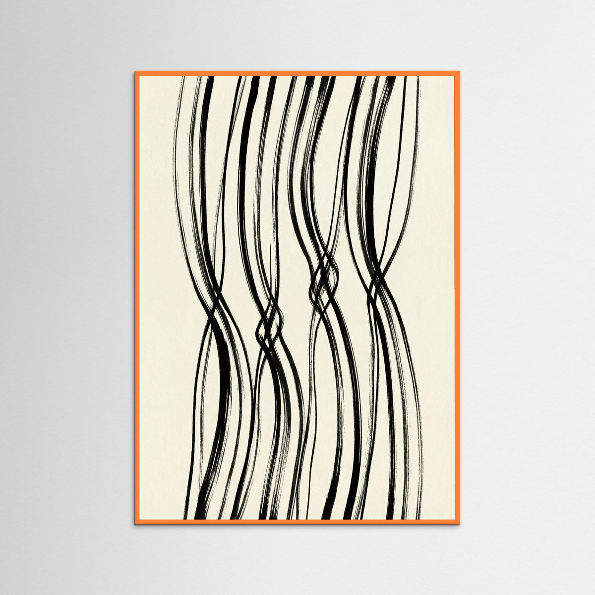 Orange Wood Dynamic Ink Loops