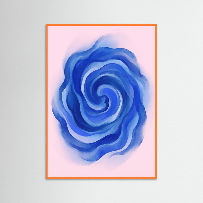 Orange Wood Dynamic Swirls