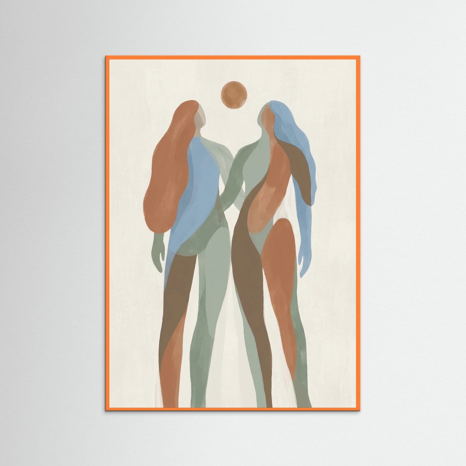 Orange Wood Earthen Embrace