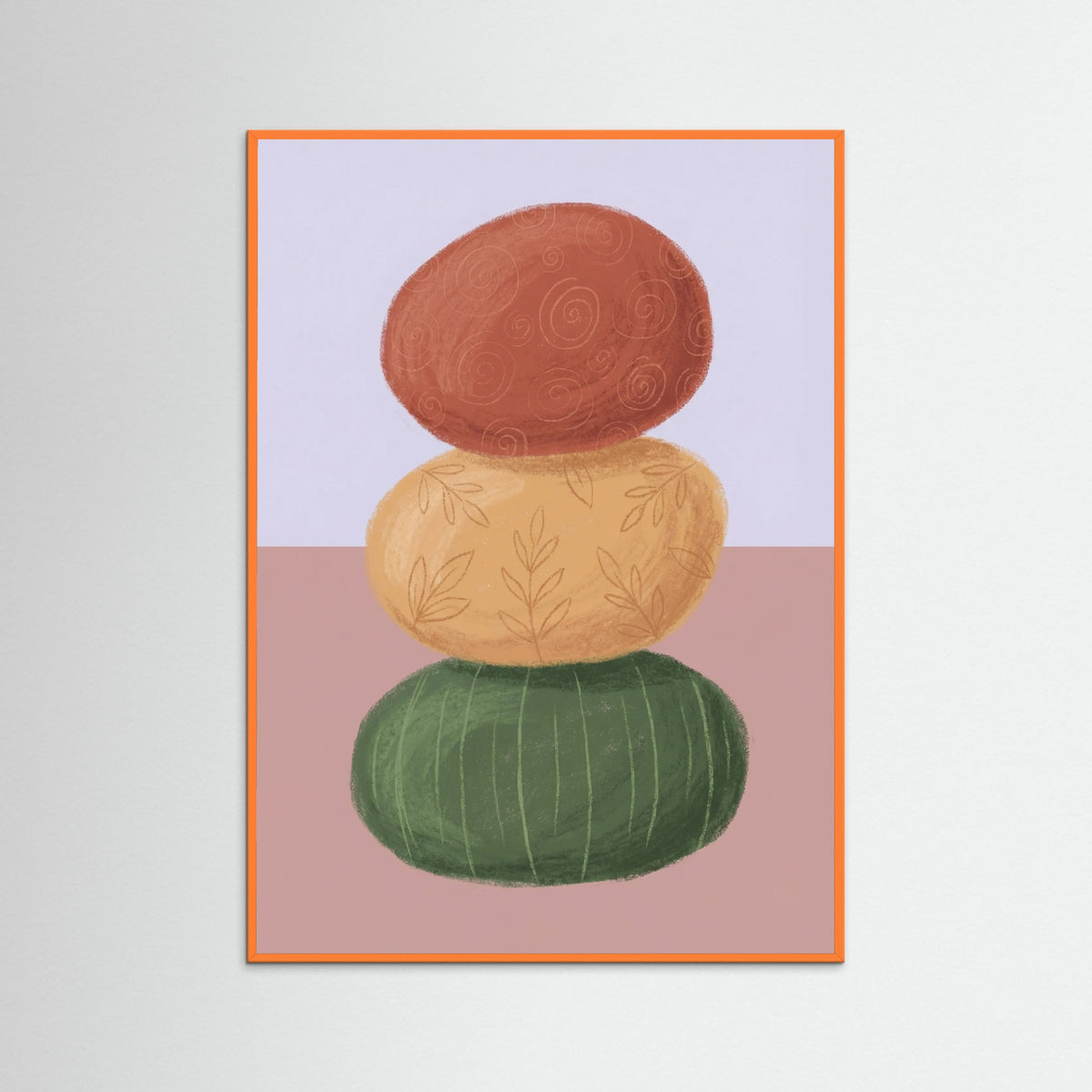 Orange Wood Earthen Vessels