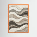 Orange Wood Earthy Contours
