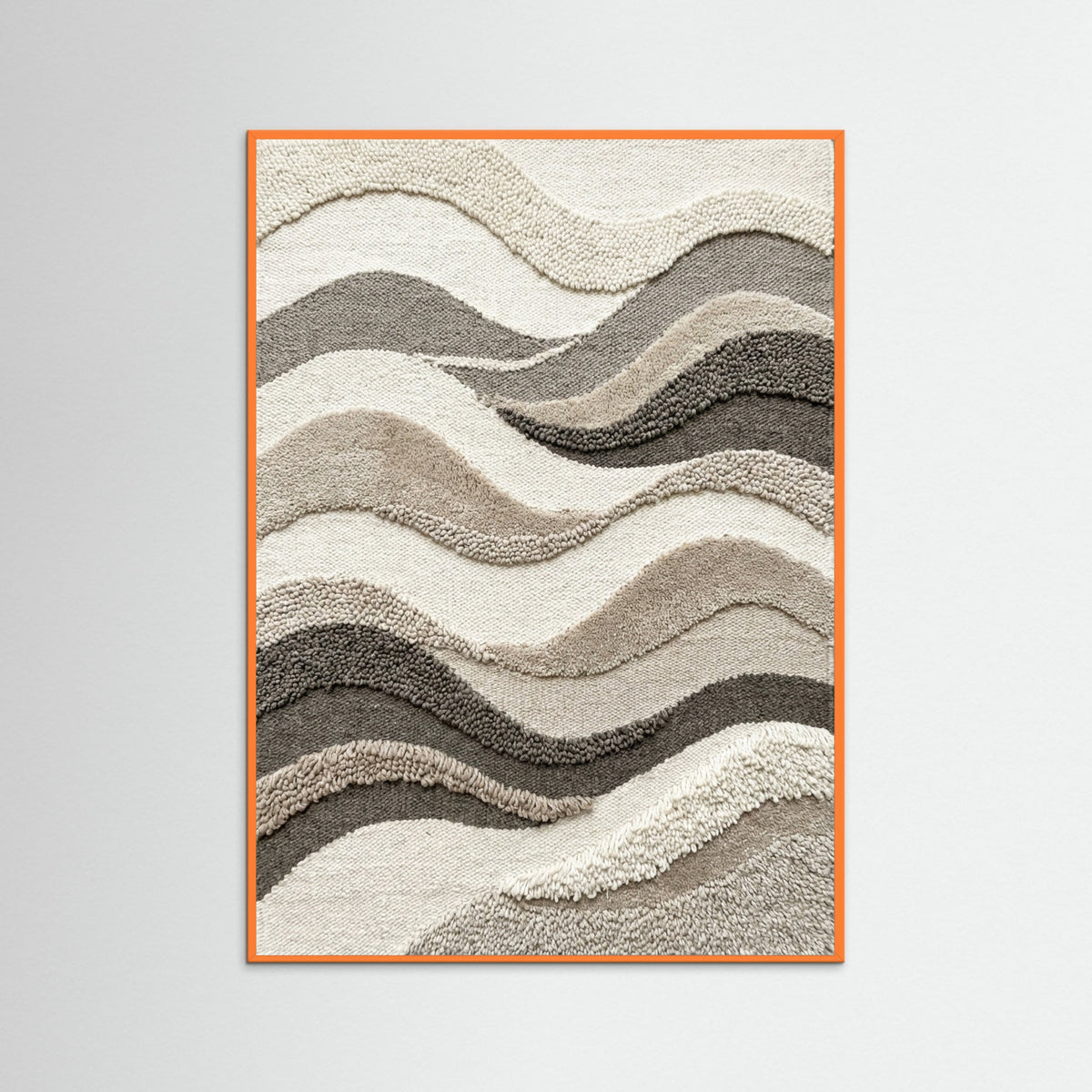 Orange Wood Earthy Contours