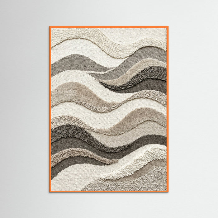 Orange Wood Earthy Contours