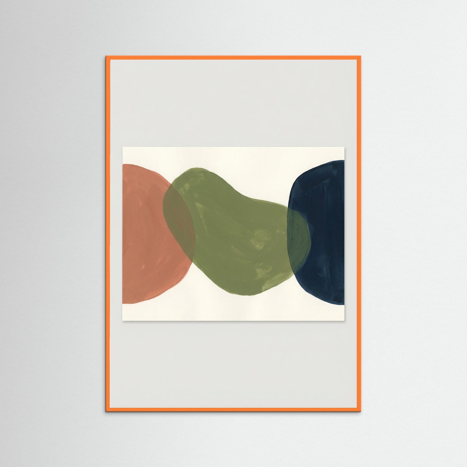 Orange Wood Earthy Forms Interplay