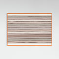 Orange Wood Earthy Stripes Poster