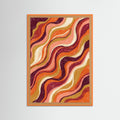 Orange Wood Earthy Swirls