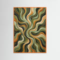 Orange Wood Earthy Undulations