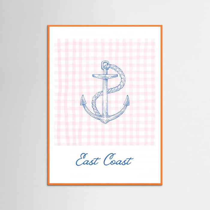 East Coast Anchor Poster – plakat og kunsttryk