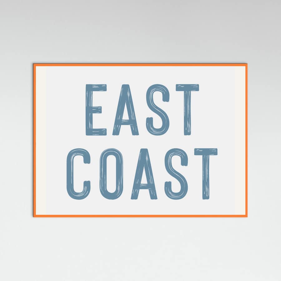 East Coast - Horizontal Poster – poster and art print