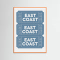 East Coast Tickets Poster – poster and art print