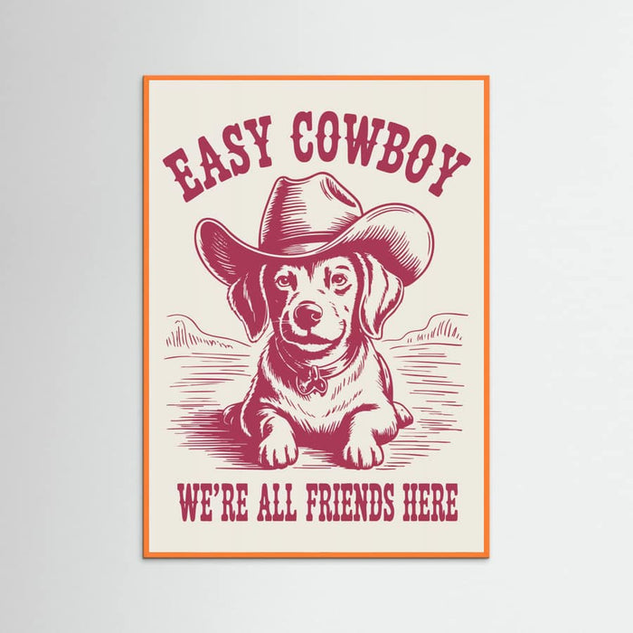 Easy Cowboy Poster – poster och konsttryck
