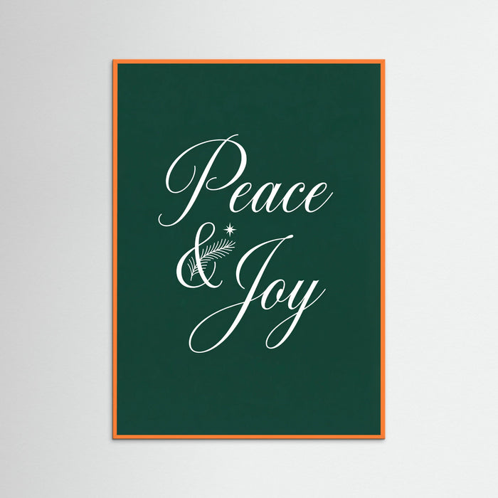 Orange Wood Elegant Christmas Script