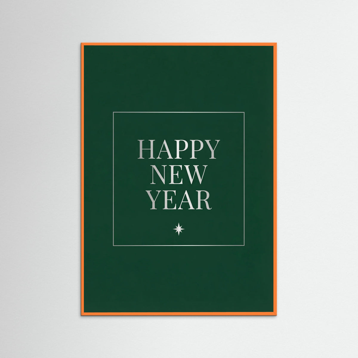 Orange Wood Elegant Christmas Wish