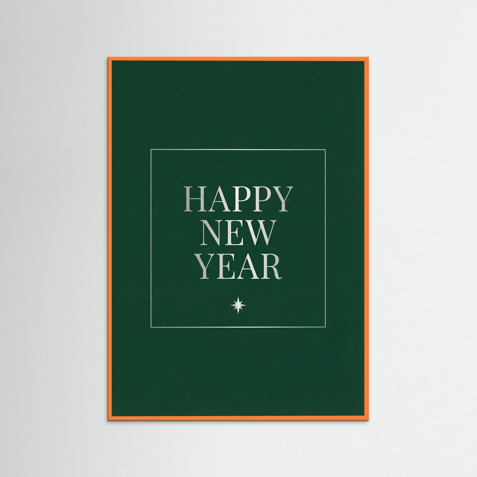 Orange Wood Elegant Christmas Wish