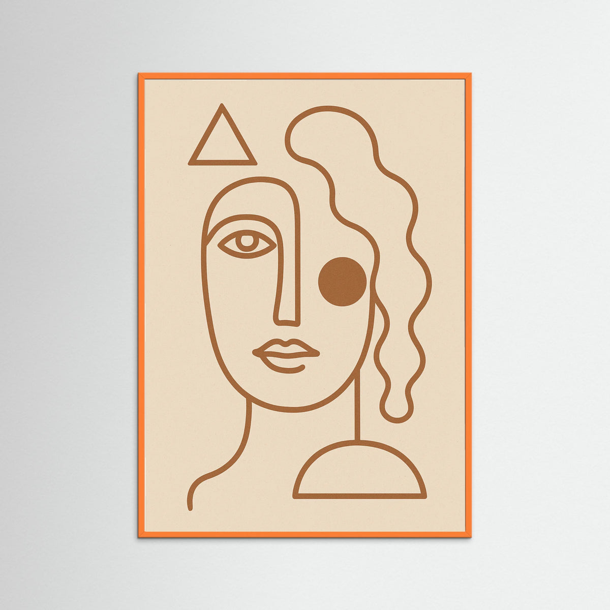 Orange Wood Elegant Curve