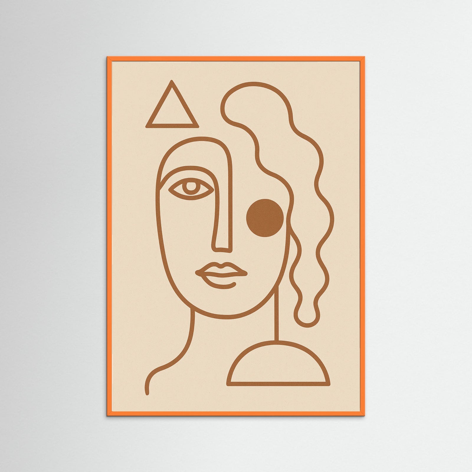 Orange Wood Elegant Curve