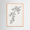 Orange Wood Elegant Florals