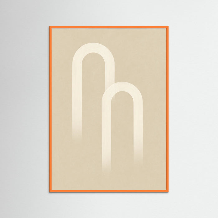 Orange Wood Elegant Lines
