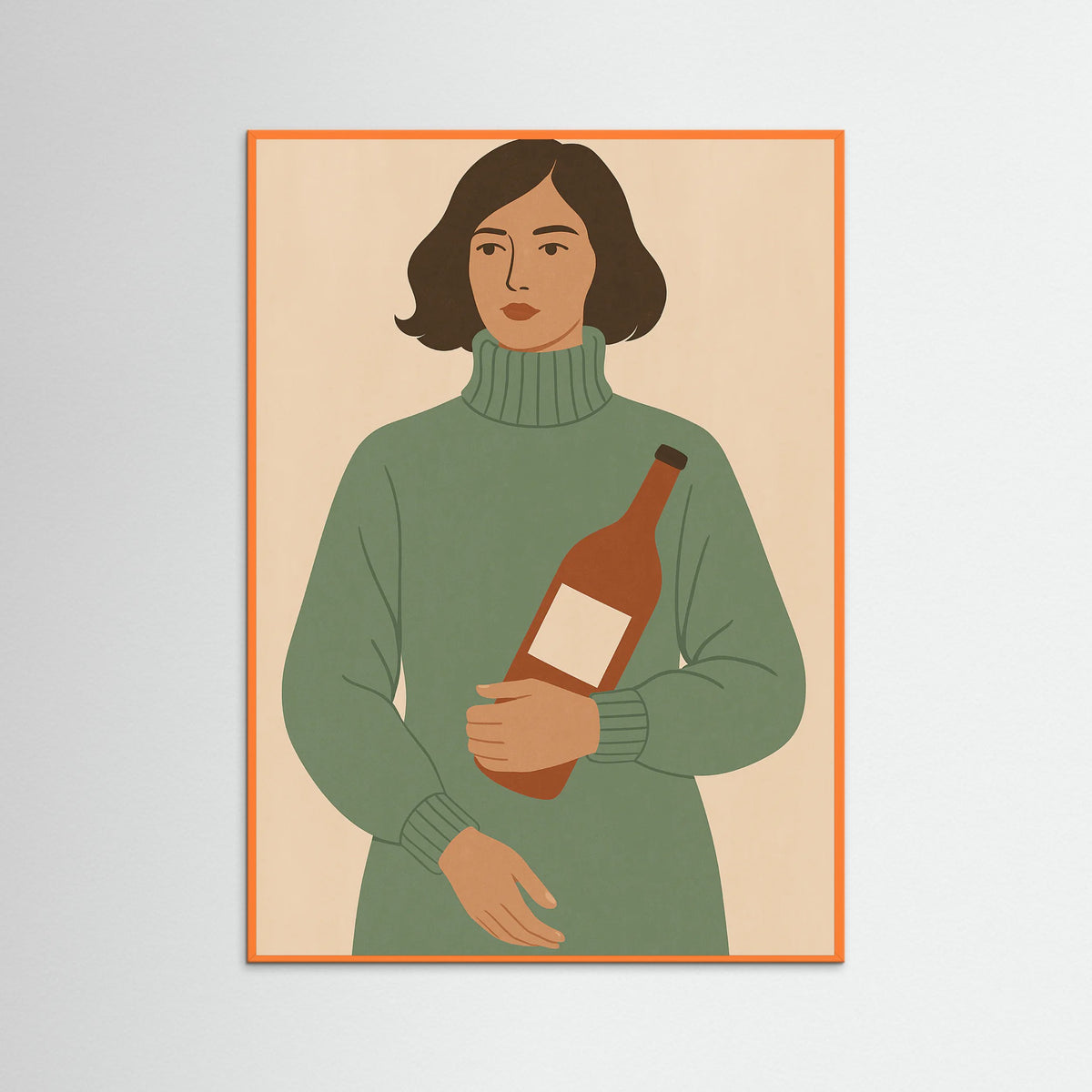 Orange Wood Elegant Poise
