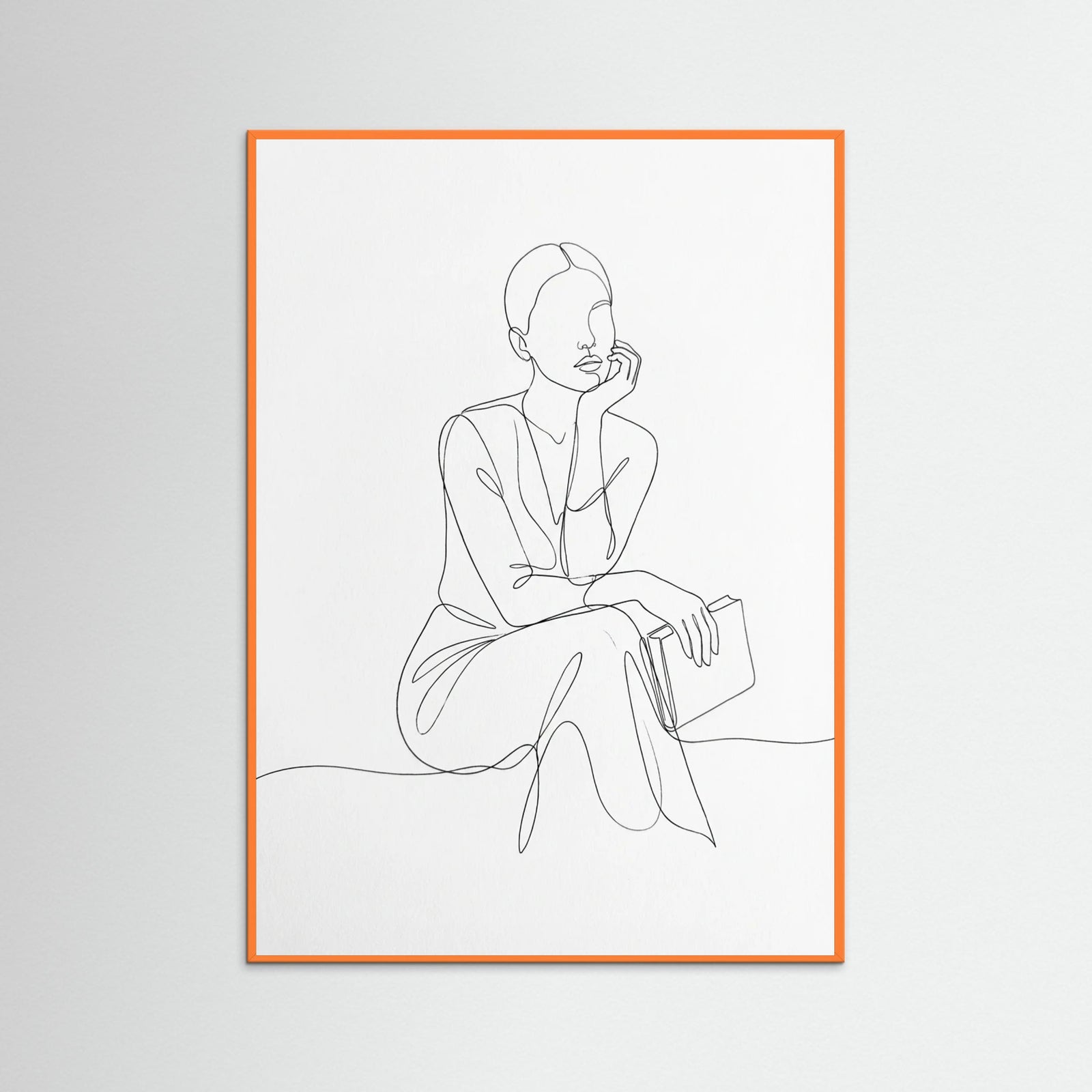 Orange Wood Elegant Silhouette